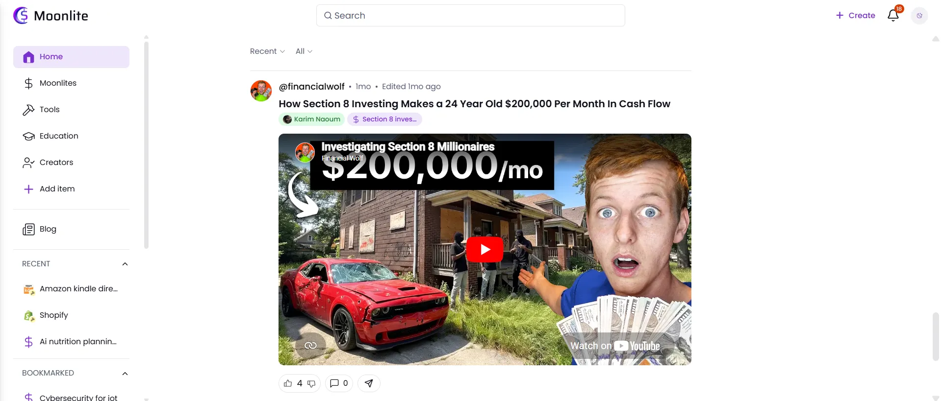 Why I built "Moonlite: Ways To Make Money Online"