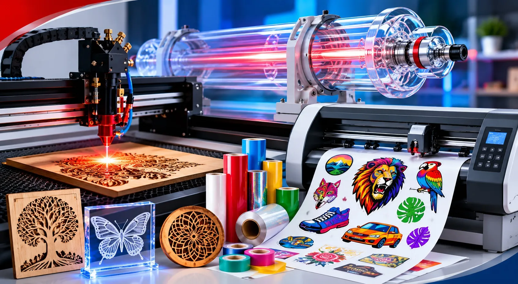 Benefits and Applications of SPT Laser Tubes and Sticker Cutting Machines