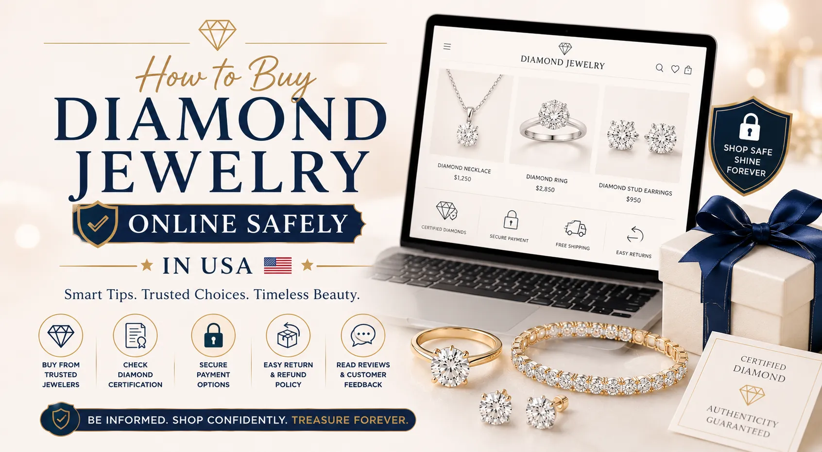 How to Buy Diamond Jewelry Online Safely in USA