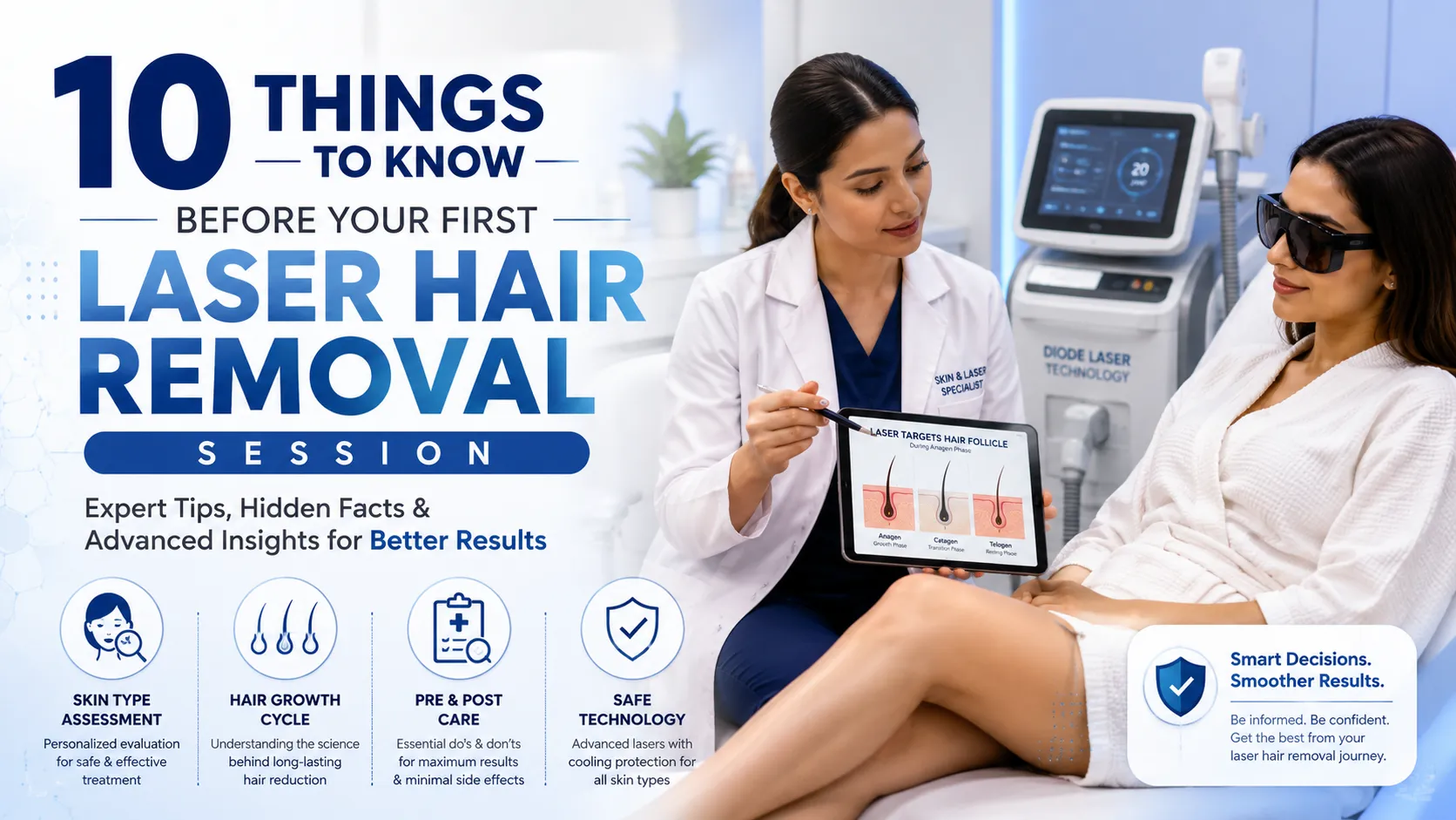 10 Things to Know Before Your First Laser Hair Removal Session