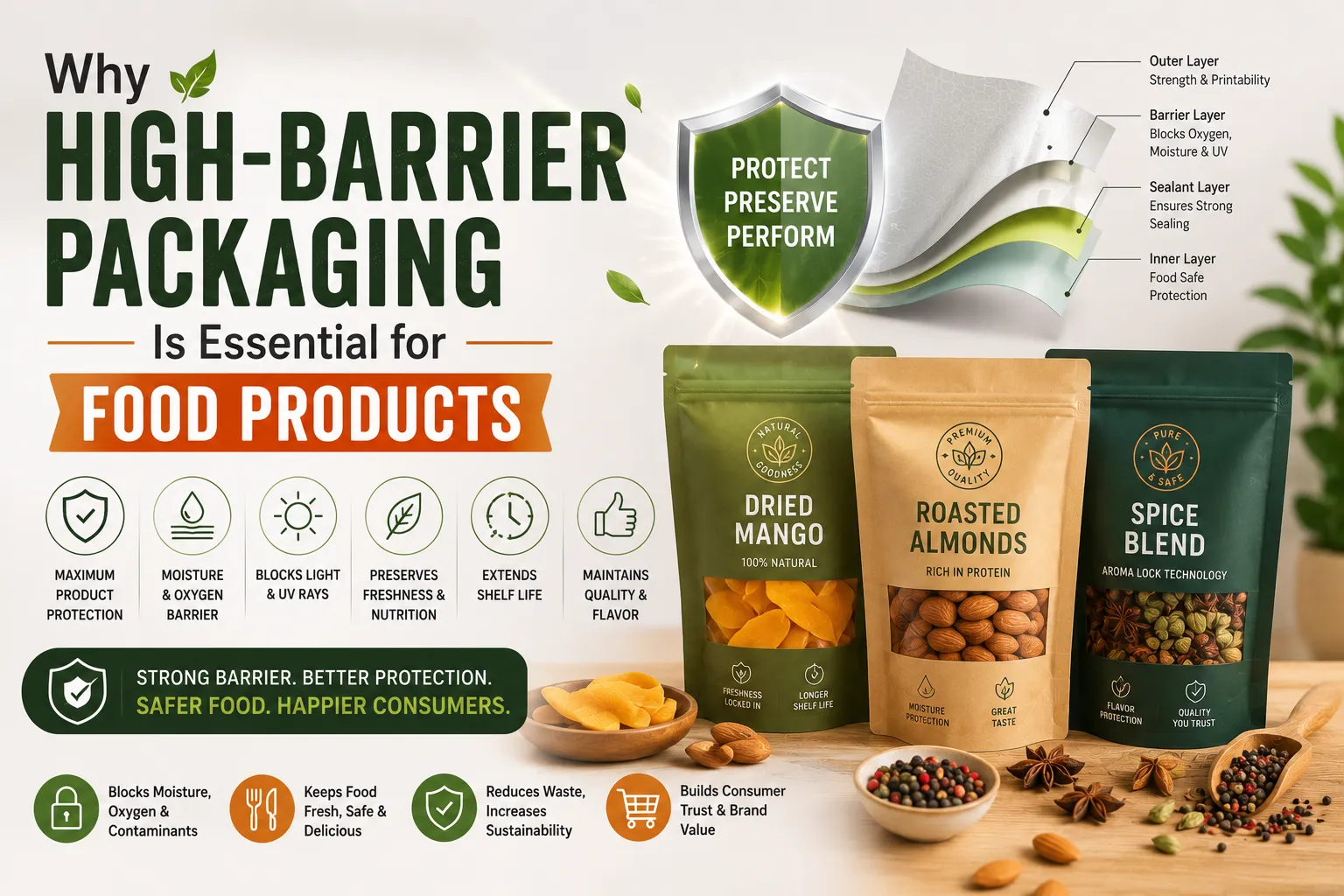 Why High-Barrier Packaging Is Essential for Food Products