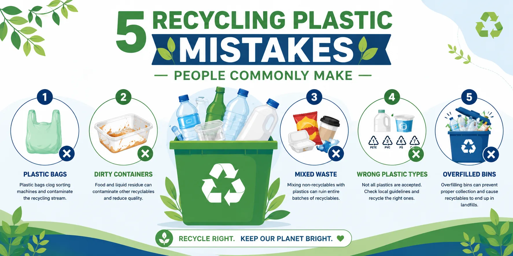 5 Recycling Plastic Mistakes People Commonly Make