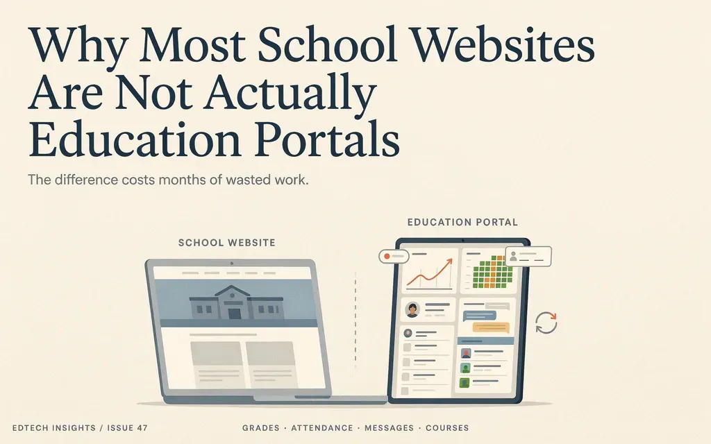 Why Most School Websites Are Not Actually Education Portals