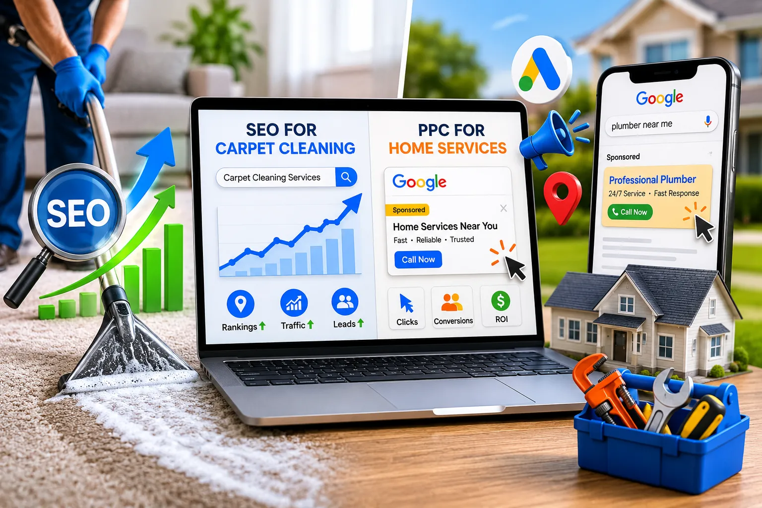 SEO for Carpet Cleaning: How to Rank Higher and Get More Local Customers