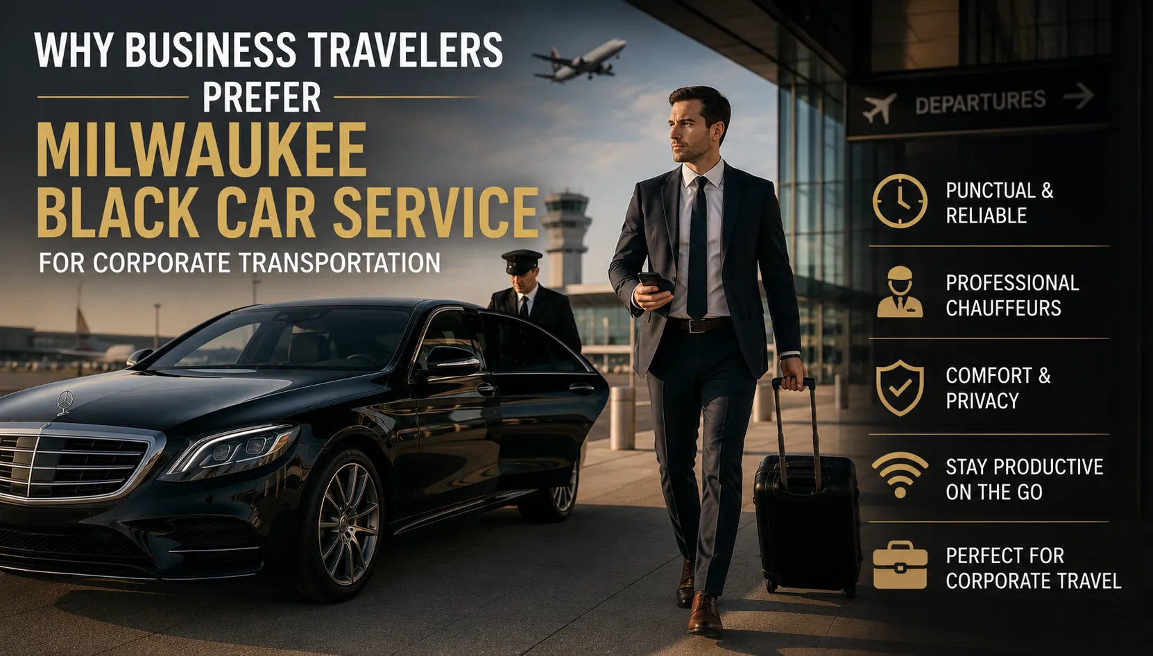 Why Business Travelers Prefer Milwaukee Black Car Service for Corporate Transportation