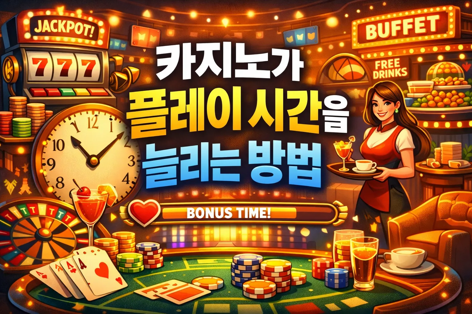 카지노가 플레이 시간을 늘리는 방법