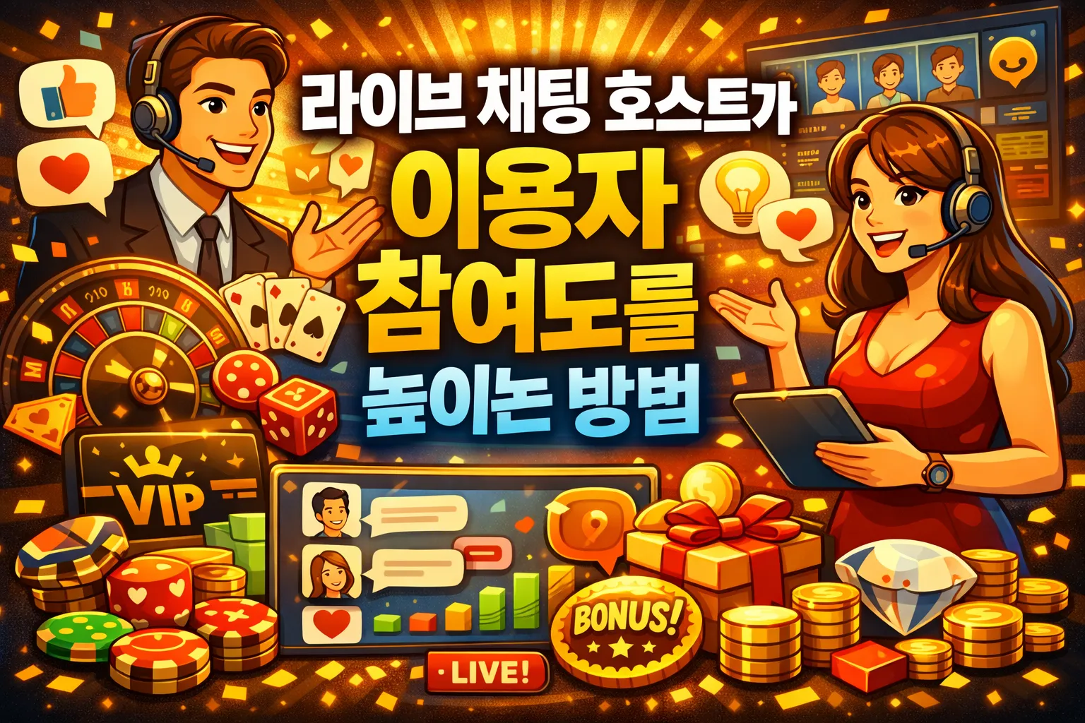 라이브 채팅 호스트가 이용자 참여도를 높이는 방법
