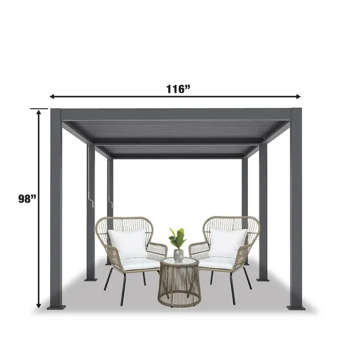 Aluminum Louvered Pergolas: Controlling Sun and Rain