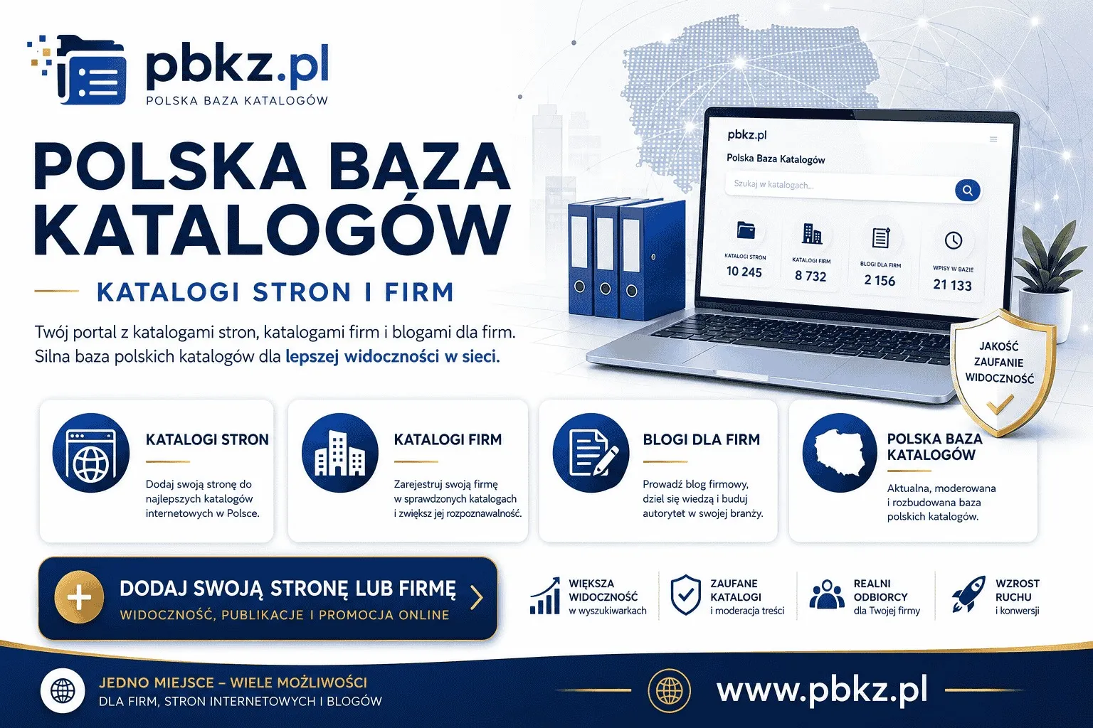Katalogi stron i polska baza katalogów dla firm szukających widoczności online