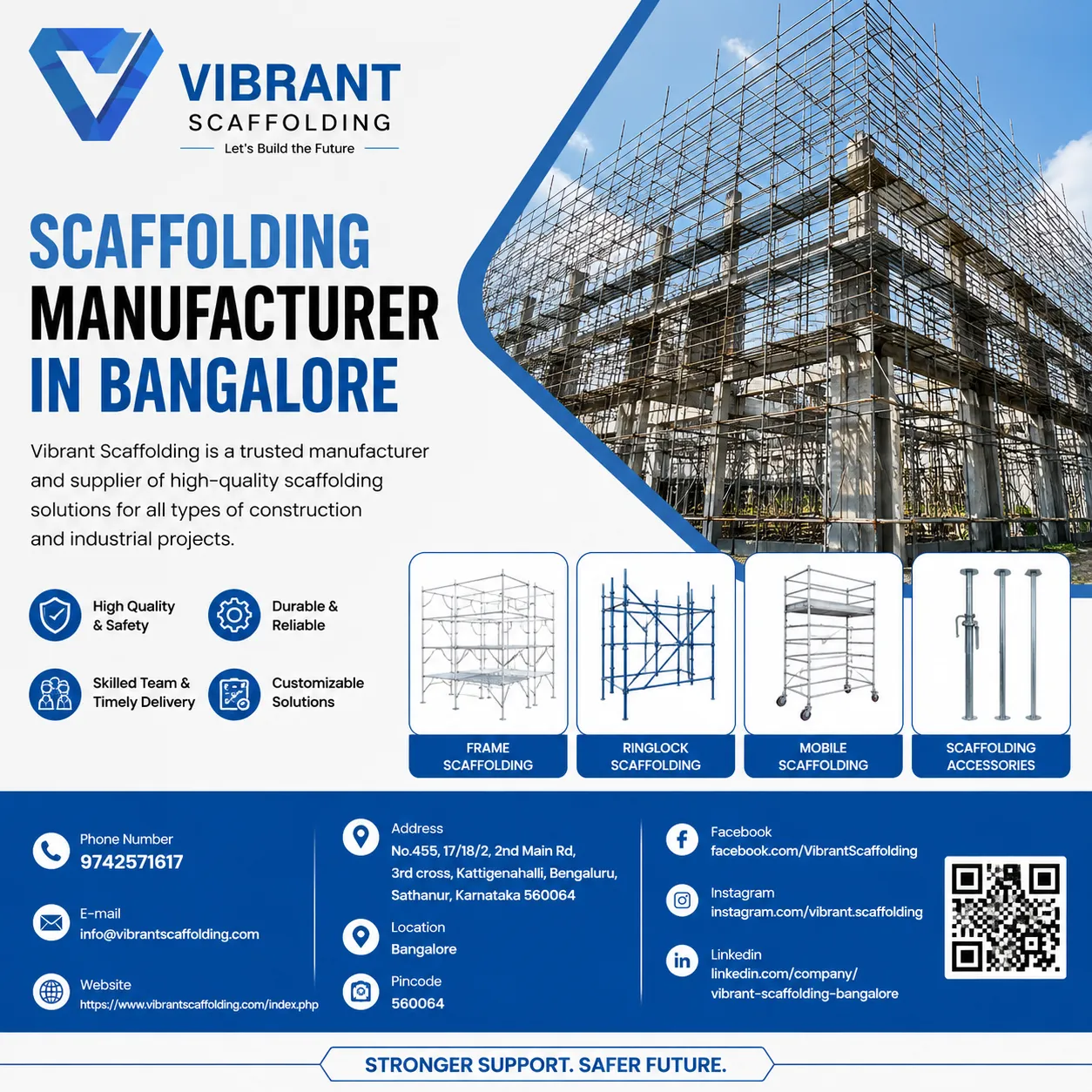 Trusted Scaffolding Solutions in Bangalore for Safe, Efficient, and High-Performance Construction Projects
