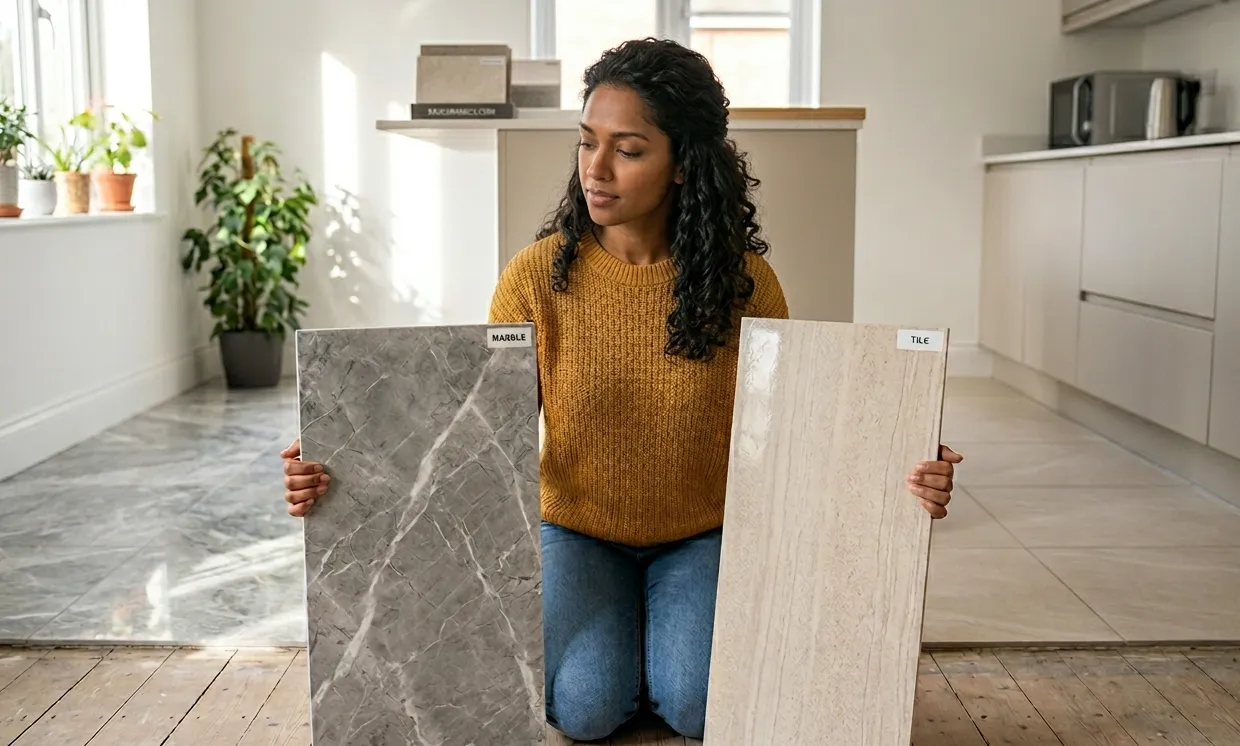 Tiles vs. Marble: The Ultimate Cost and Maintenance Showdown for First-Time Homeowners