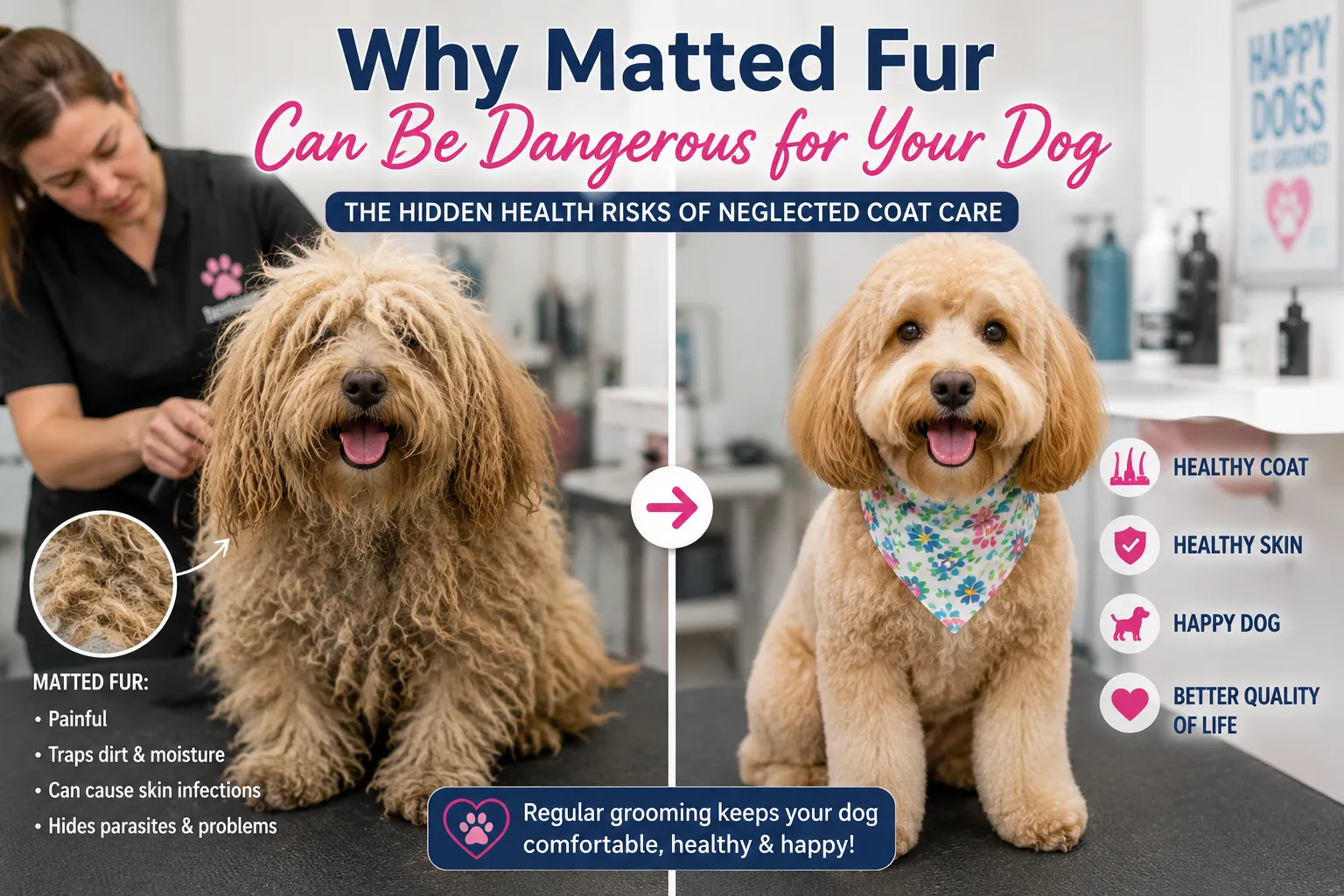 Why Matted Fur Can Be Dangerous for Your Dog