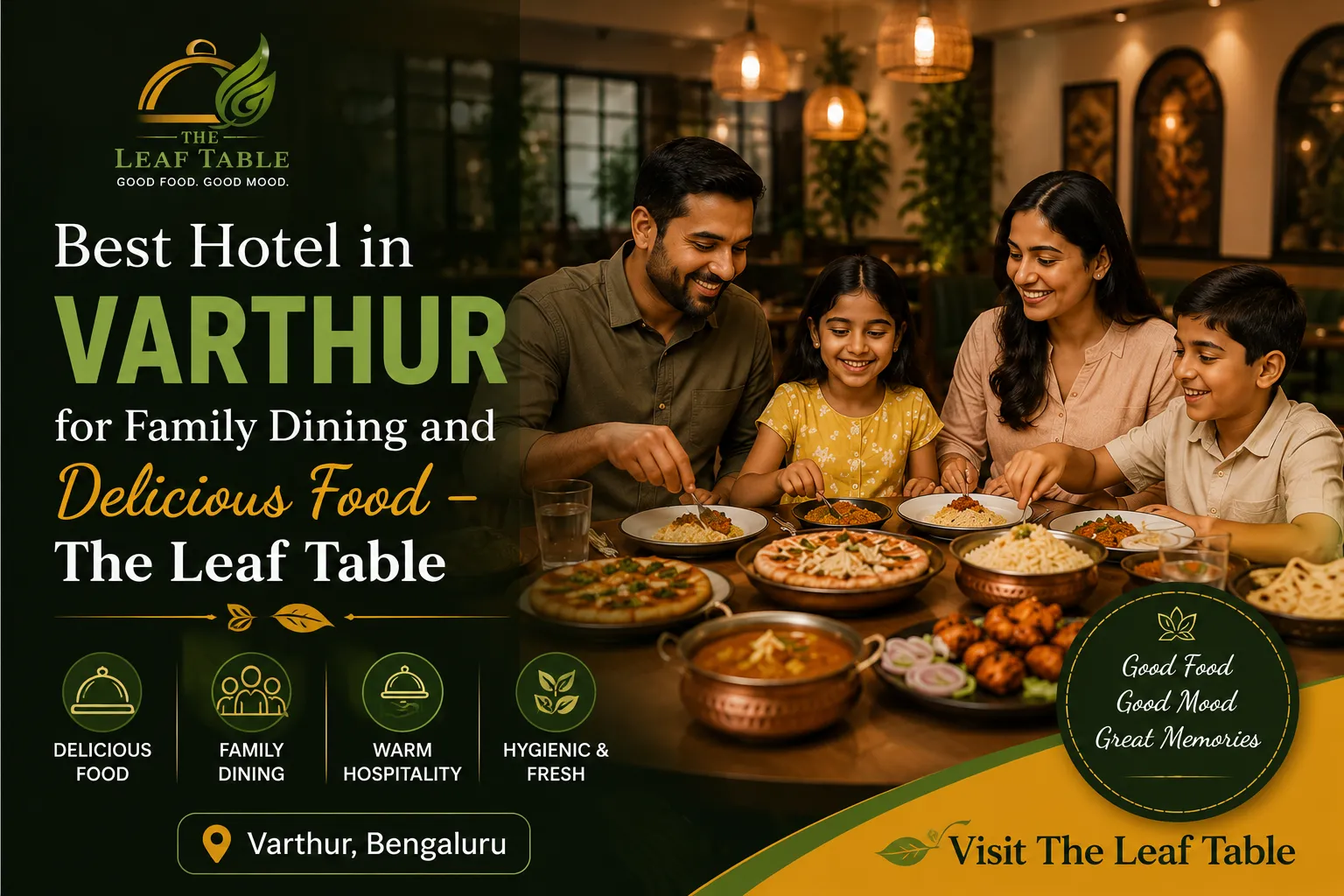 Best Hotel in Varthur for Family Dining and Delicious Food – The Leaf Table