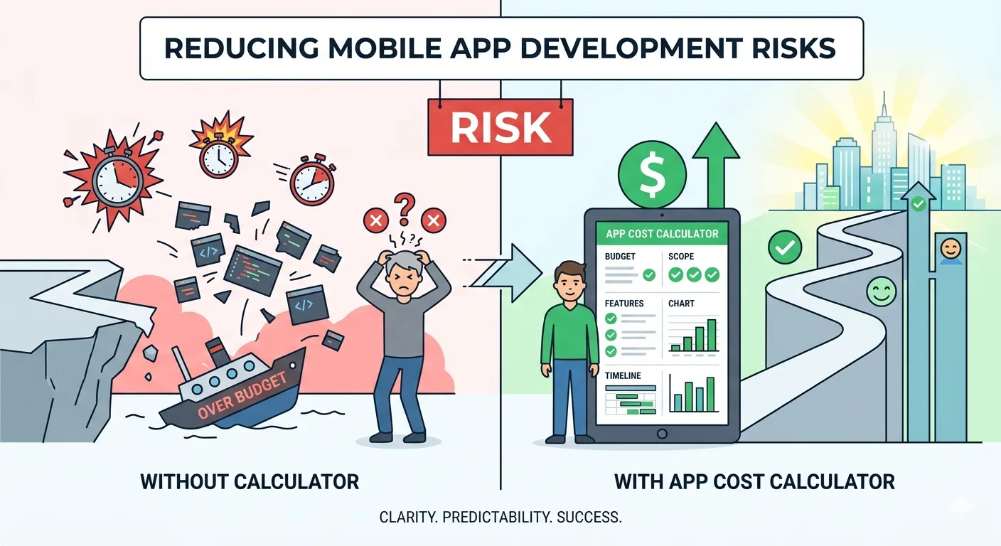 How an App Cost Calculator Helps Reduce Mobile App Development Risks