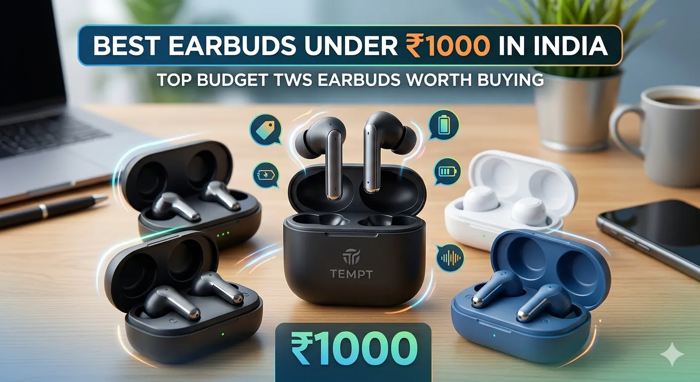 Best Earbuds Under ₹1000 in India: Top Budget TWS Earbuds Worth Buying