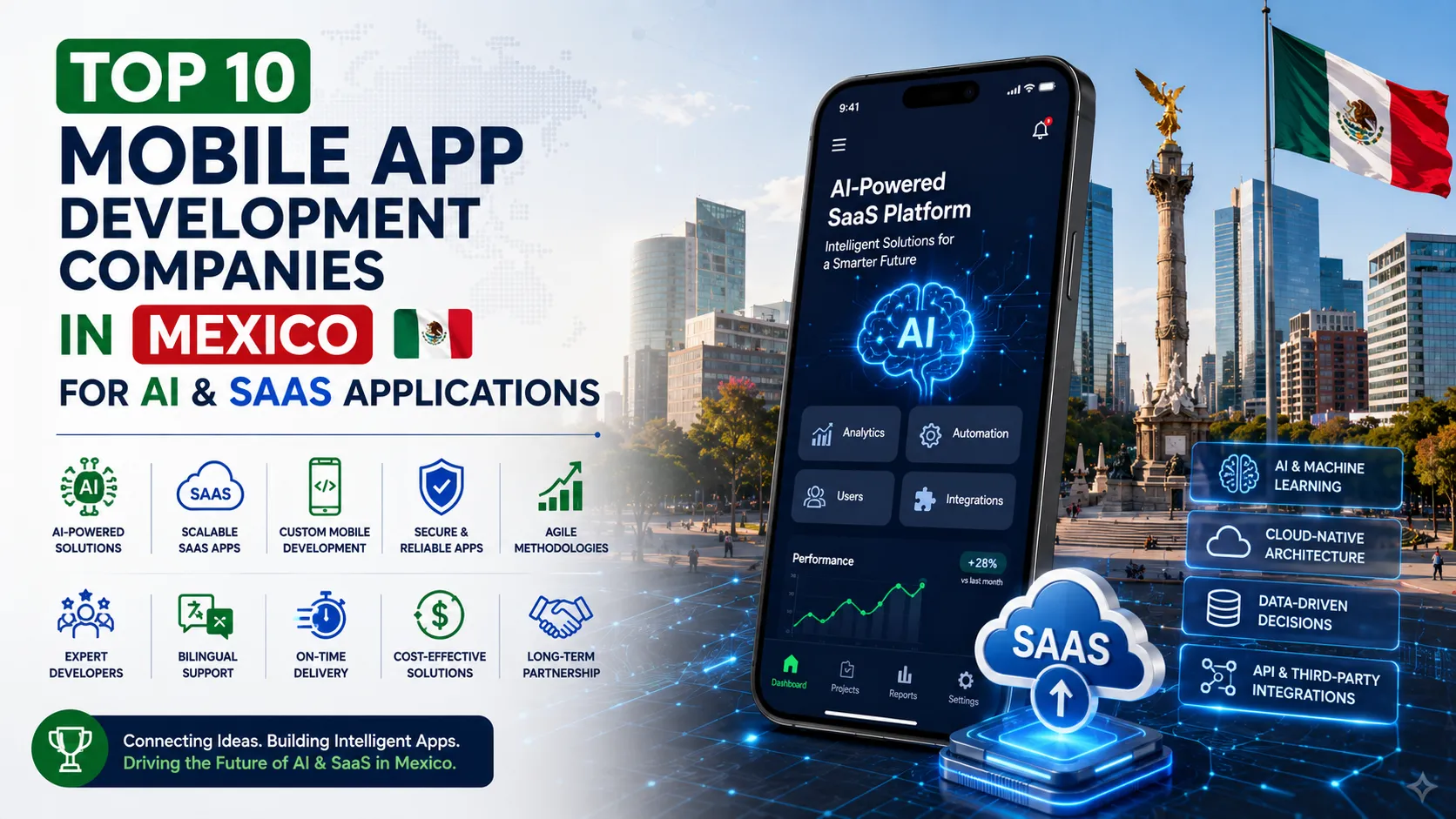 Top 10 Mobile App Development Companies in Mexico for AI & SaaS Applications