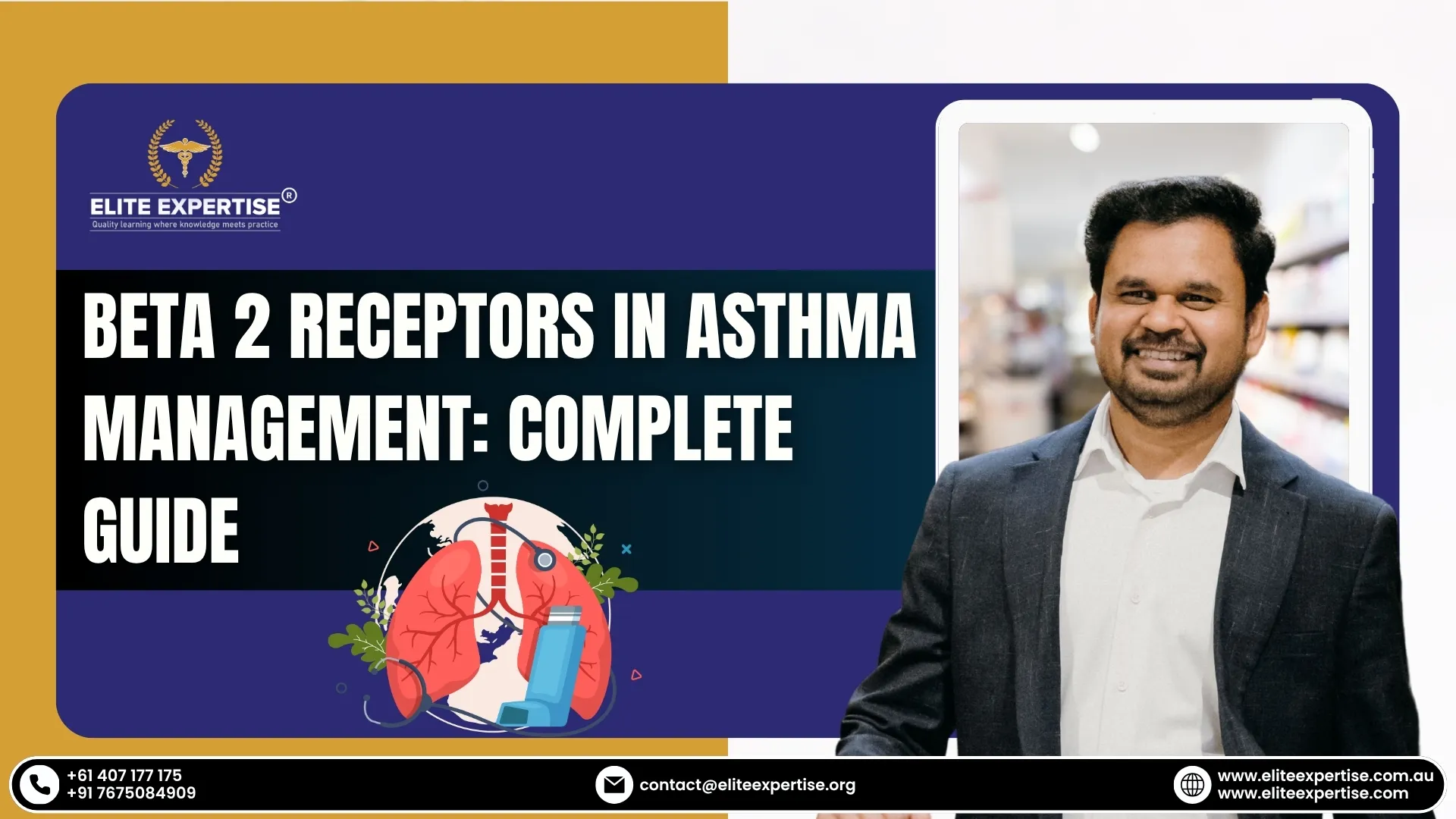 Beta 2 receptors in asthma management showing how beta agonist medications relax airway muscles and improve breathing in asthma patients.