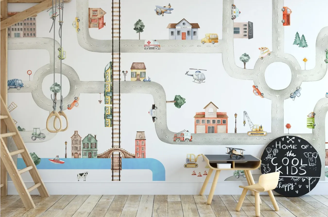 Transforming Kids’ Spaces with Creative Wallpaper Designs