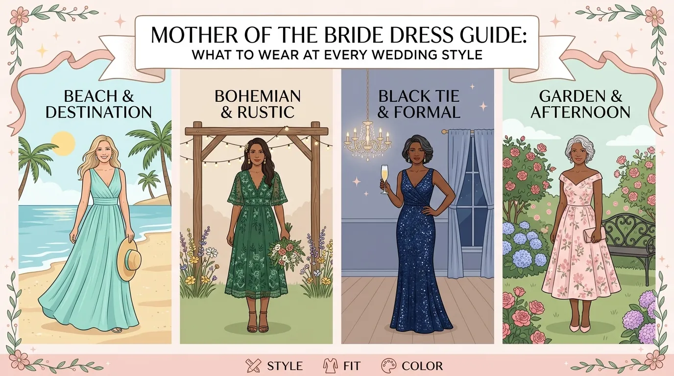 Mother of the Bride Dress Guide: What to Wear at Every Wedding Style