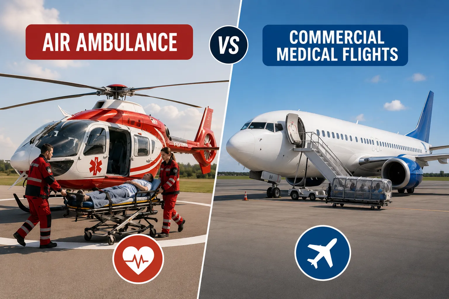 Air Ambulance vs Commercial Medical Flights – Which Is Better?