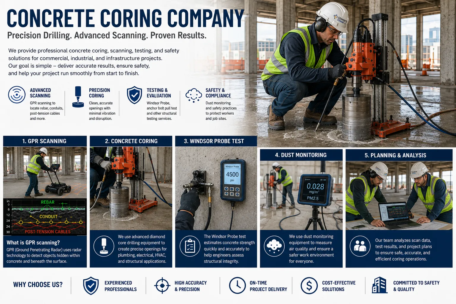 Why Hiring a Professional Concrete Coring Company Matters for Safe and Efficient Construction