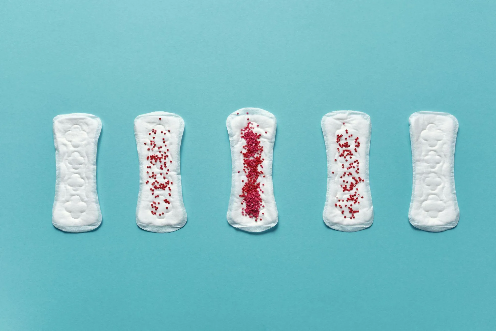 sanitary napkins explaining the menstrual cycle
