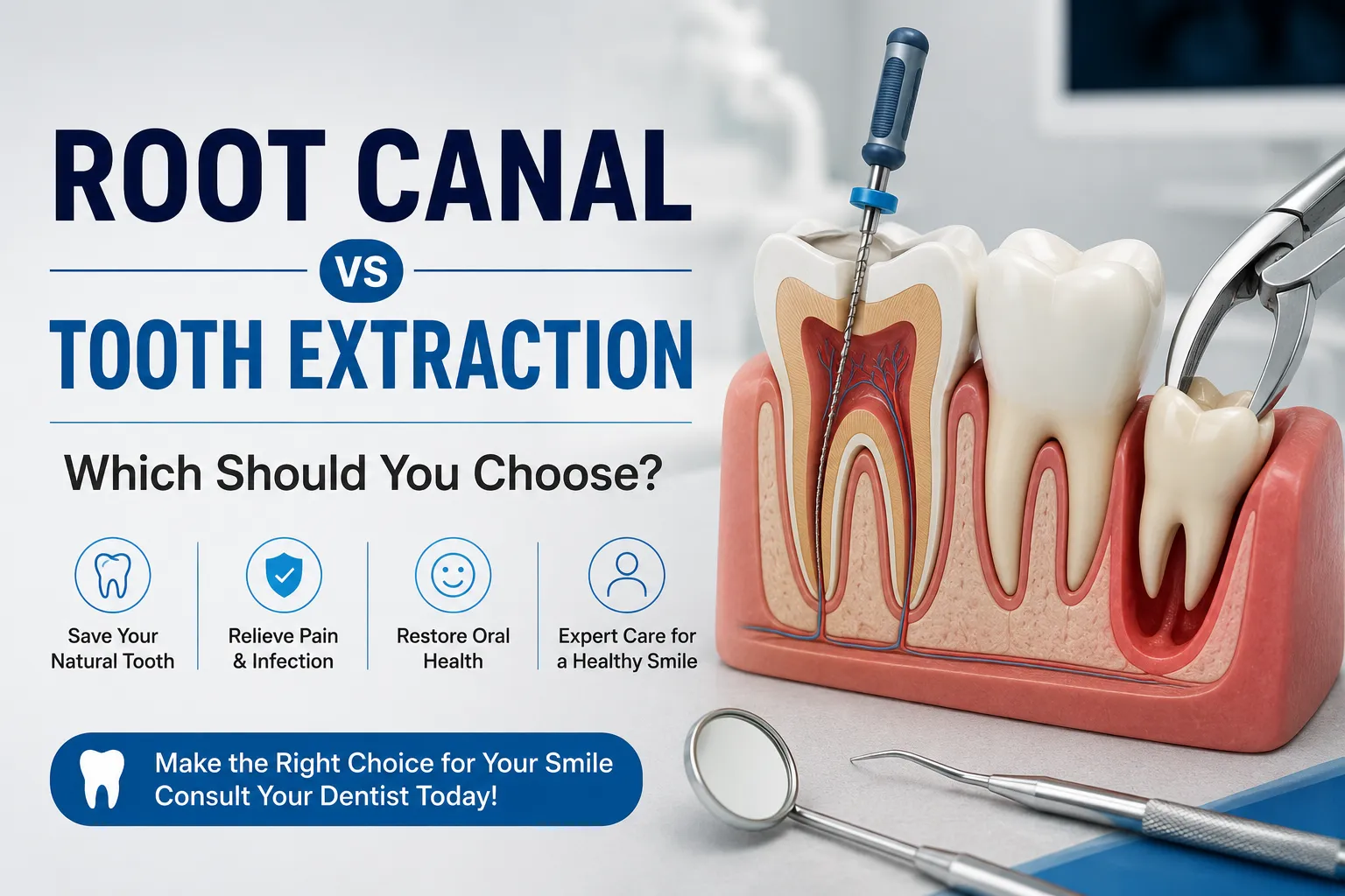 Root Canal vs Tooth Extraction: Which Should You Choose?