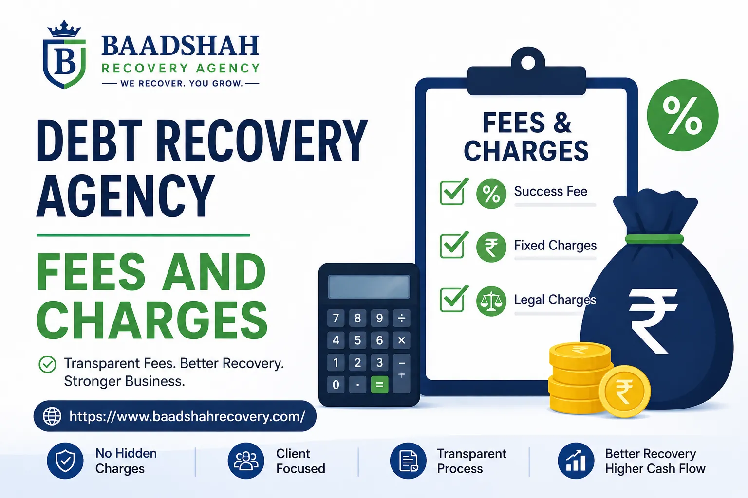 Debt Recovery Agency Fees and Charges in India