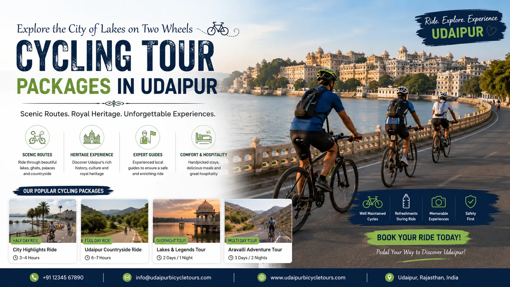 Best Bicycle Adventures Across Udaipur’s Beautiful Routes