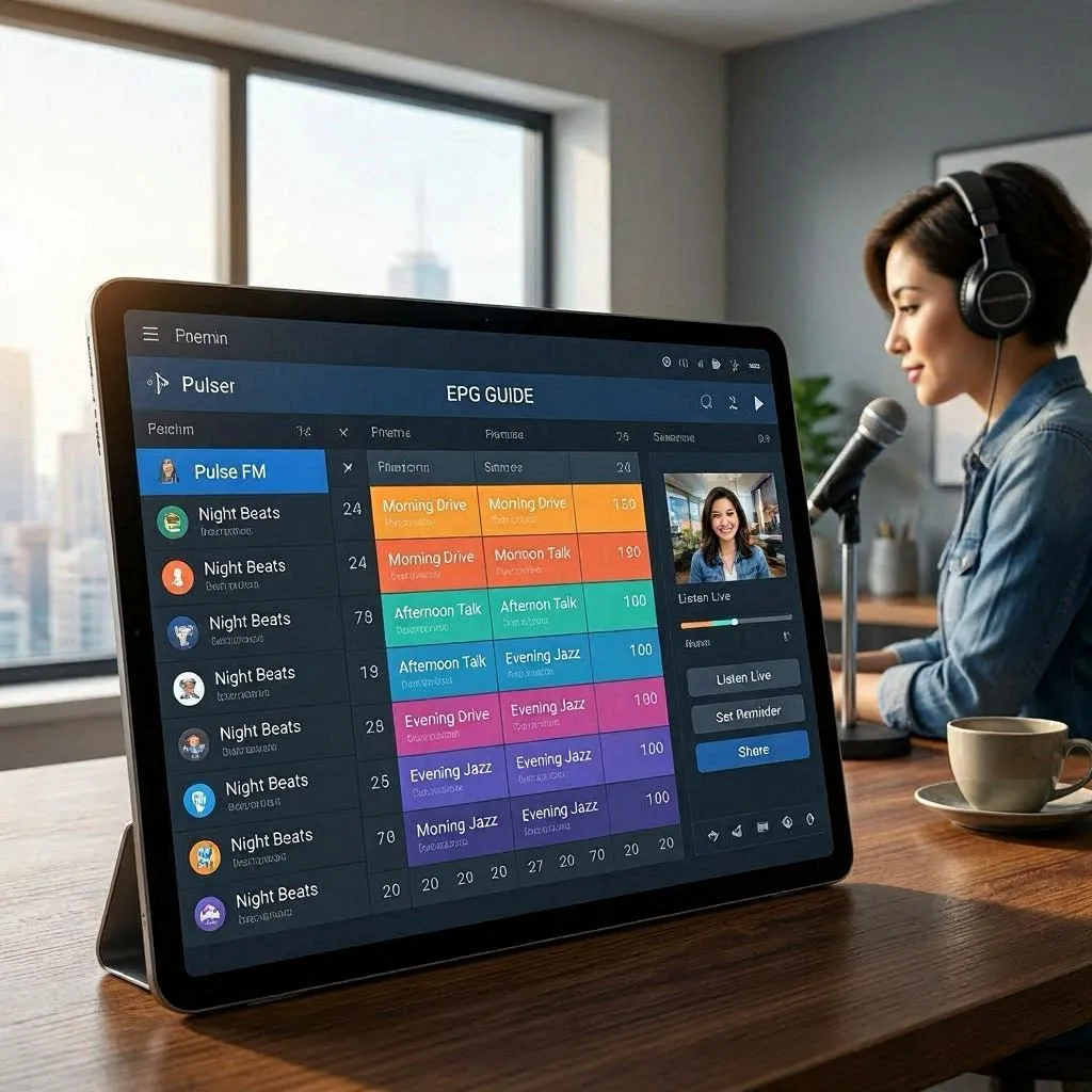 Create an Internet Radio Station with an Advanced EPG Guide for Better Audience Engagement