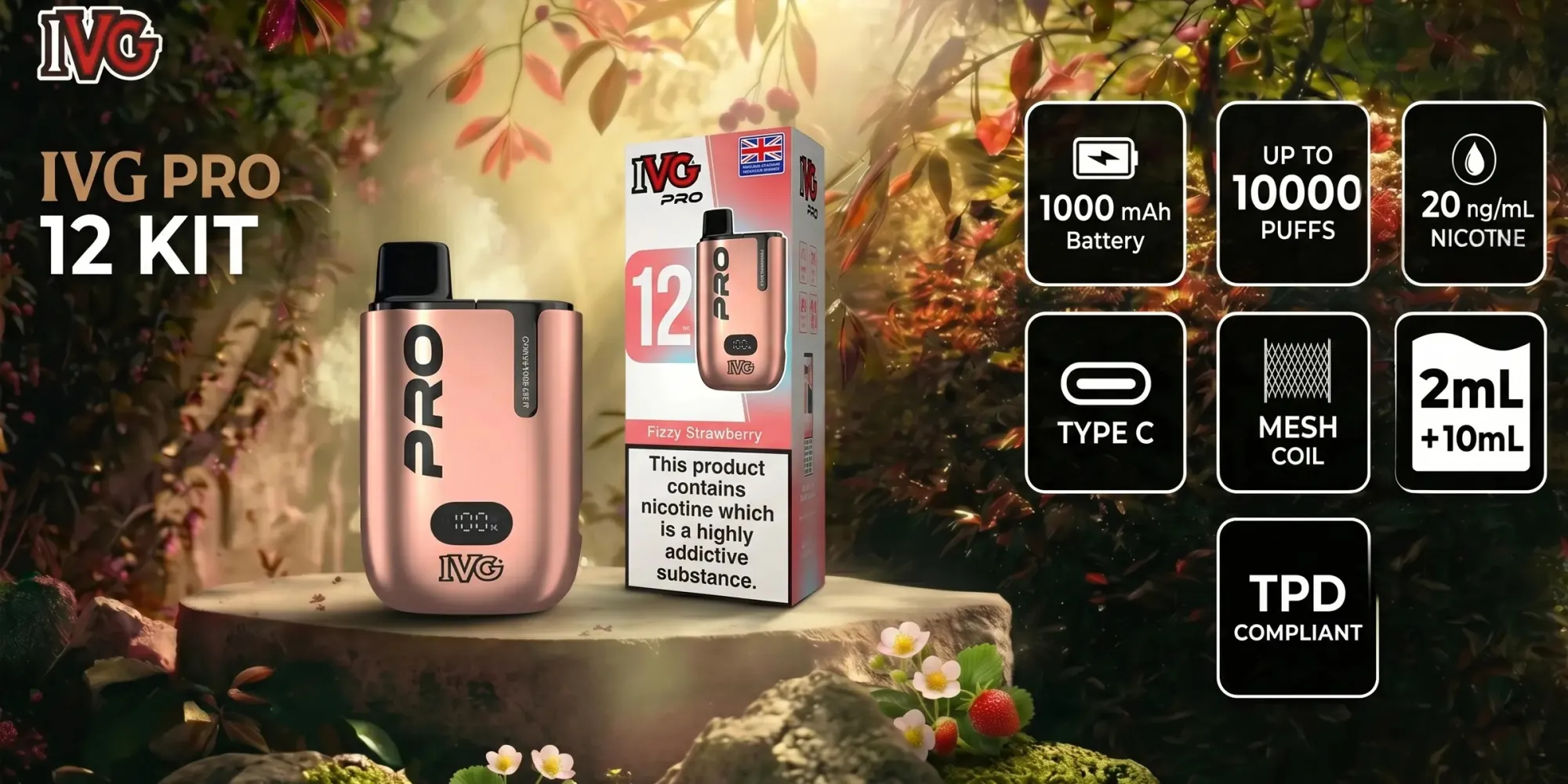 IVG Pro 12 – The Next Generation Big Puff Vape Kit