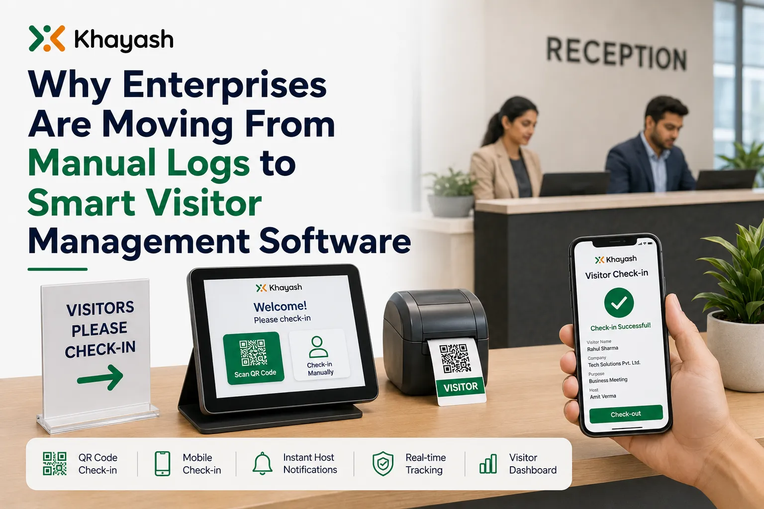 Why Enterprises Are Moving From Manual Logs to Smart Visitor Management Software