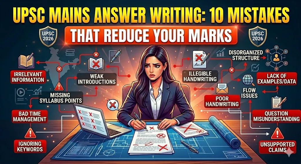 UPSC Mains Answer Writing: 10 Mistakes That Reduce Your Marks