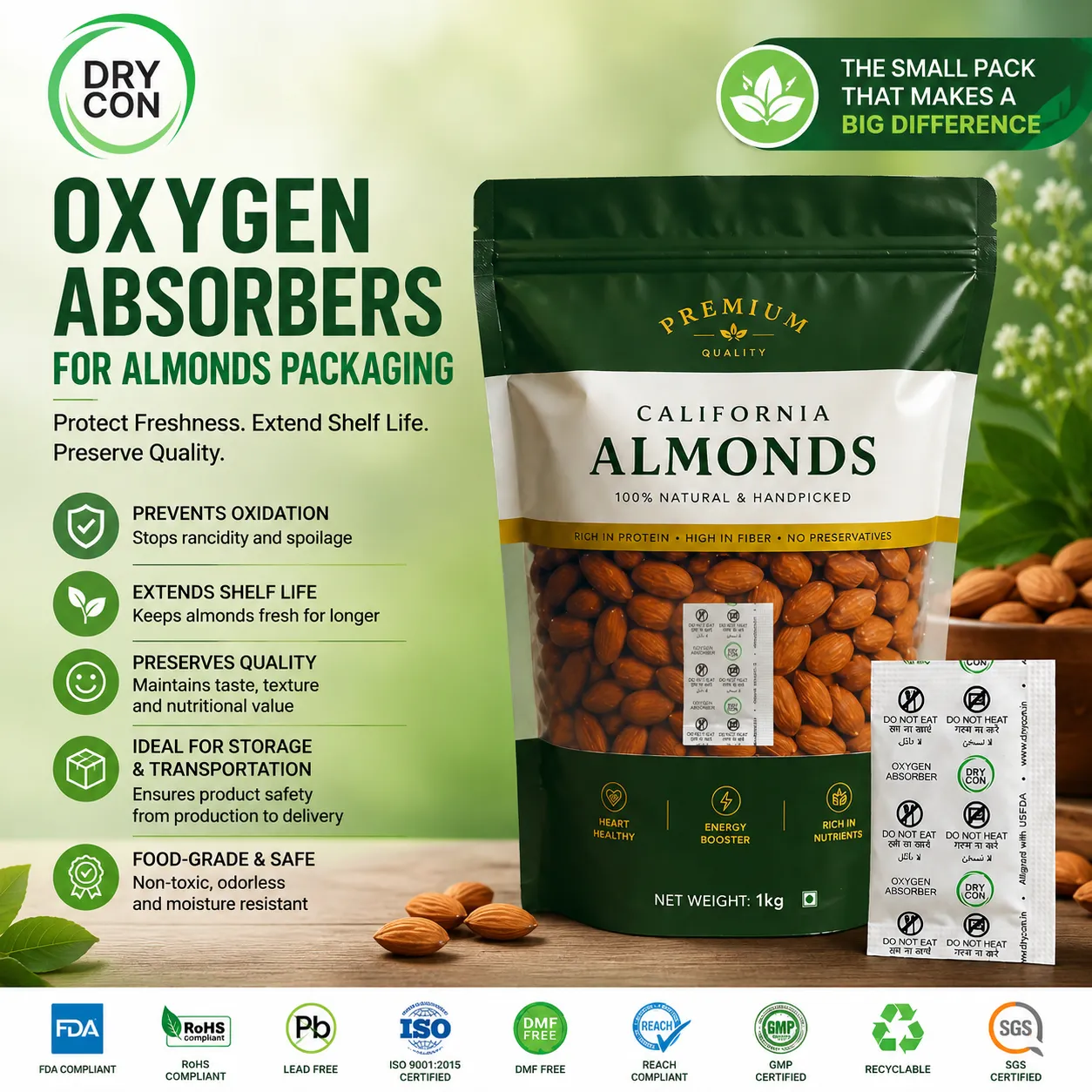Oxygen Absorber for Dry Fruit Packaging: Protecting Freshness and Extending Shelf Life