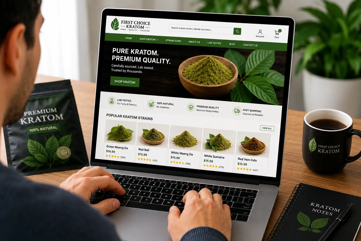Find Pure Kratom for Sale Online at First Choice Kratom: A Complete Buyer’s Guide