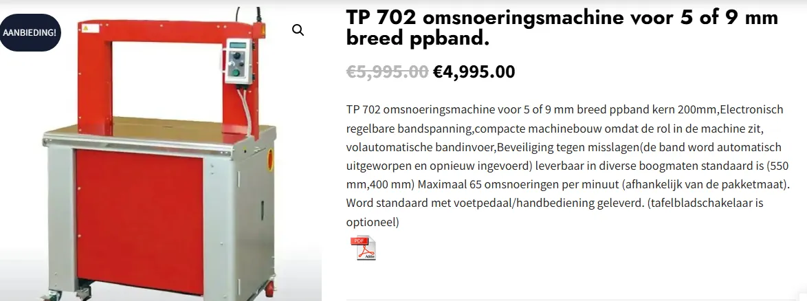 Omsnoeringsapparaten voor Efficiënte Verpakkingen
