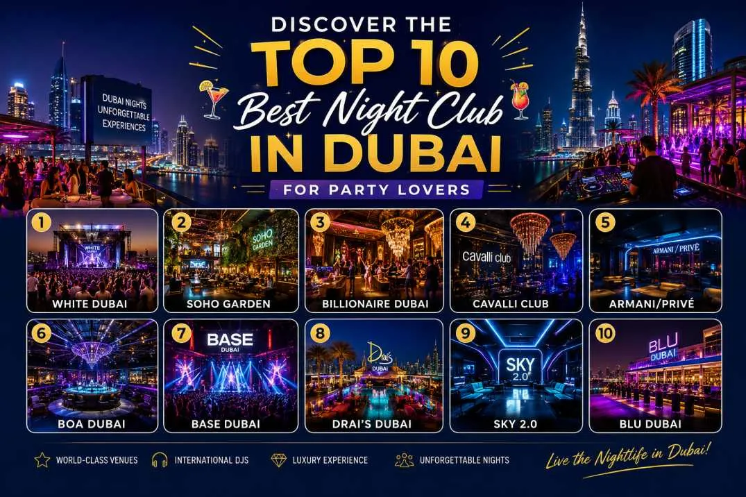Discover the Top 10 Best Night Club In Dubai for Party Lovers