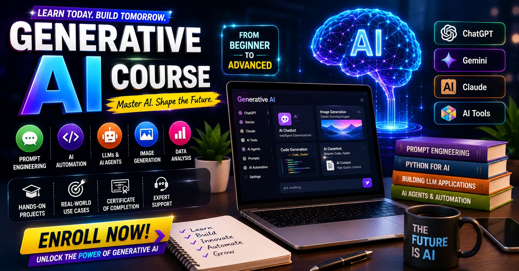 Learn Real-Time Generative AI Projects for Tech Careers: Generative AI Course in Telugu
