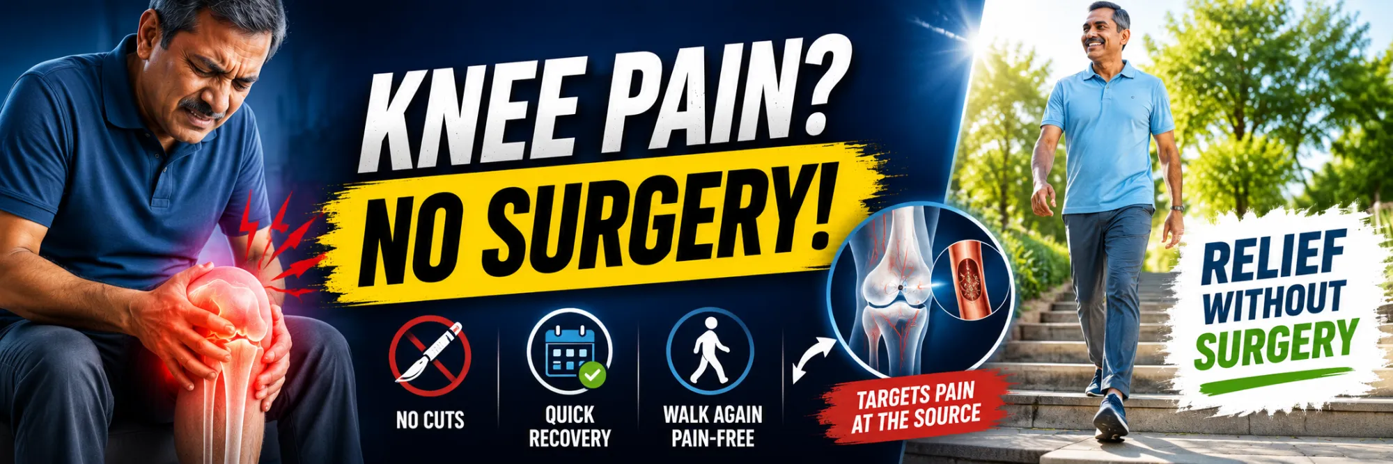 Knee Pain Treatment Without Surgery in India