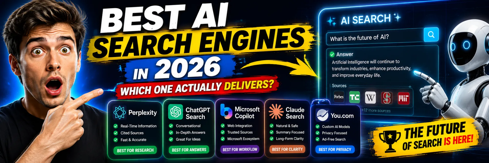 Best AI Search Engines in 2026: Which One Actually Delivers?