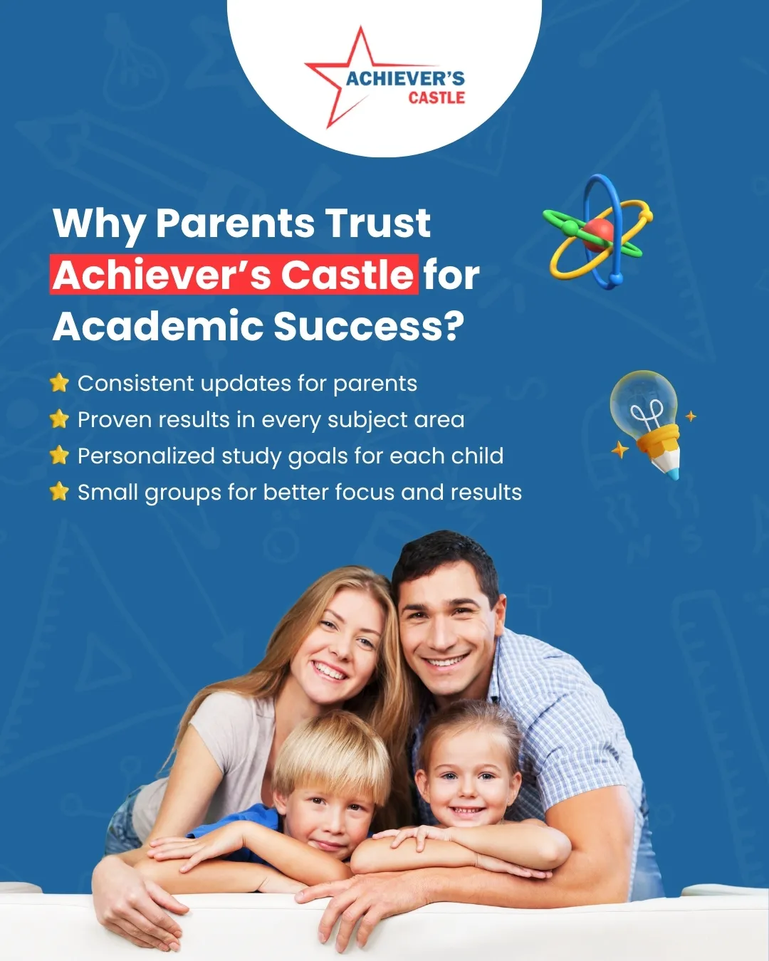 Top Reasons Parents Trust Achiever's Castle  for Their Child's Academic Success