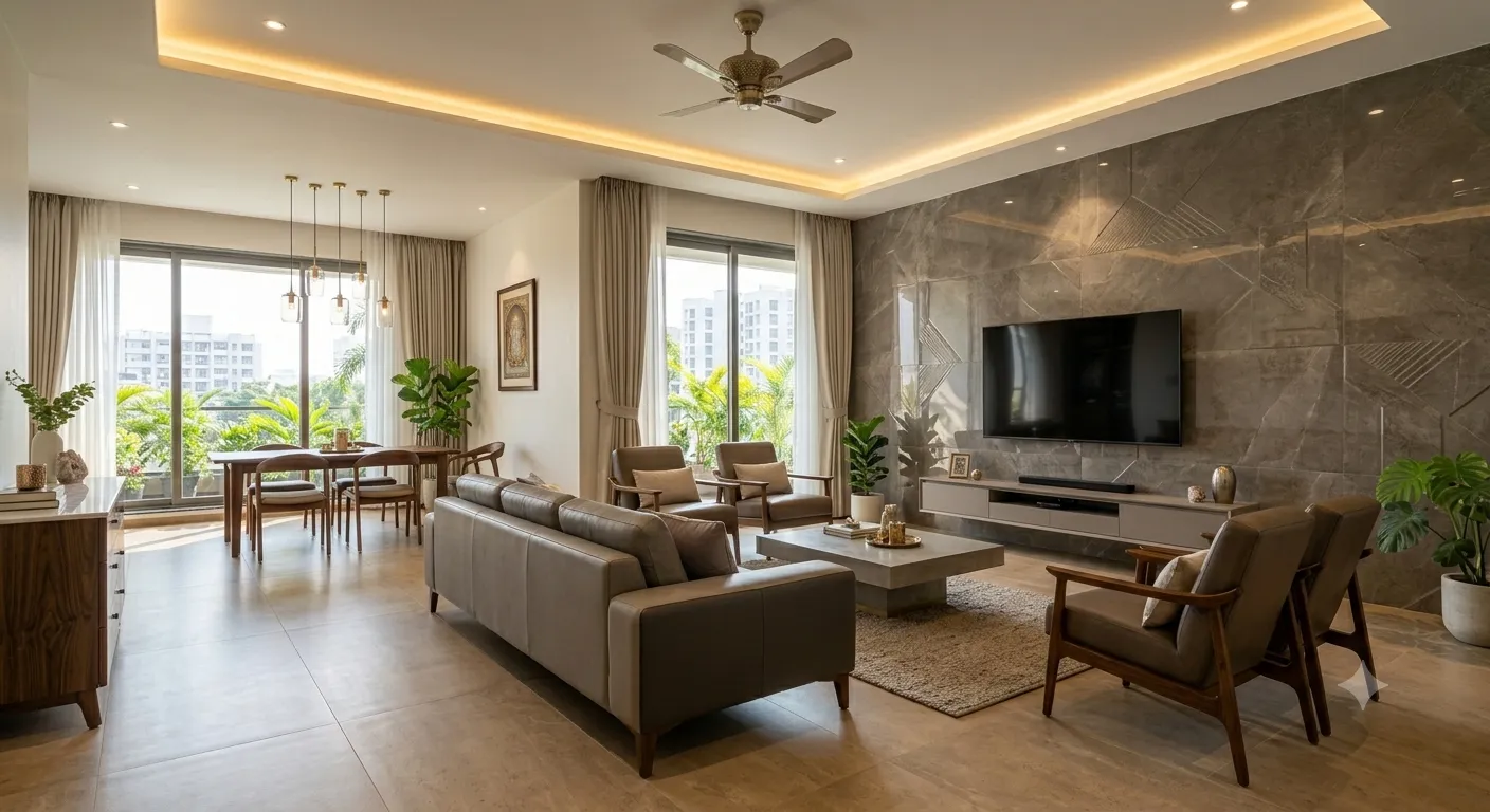 How to Choose Living Room Tiles Floors, Walls, and Finishes