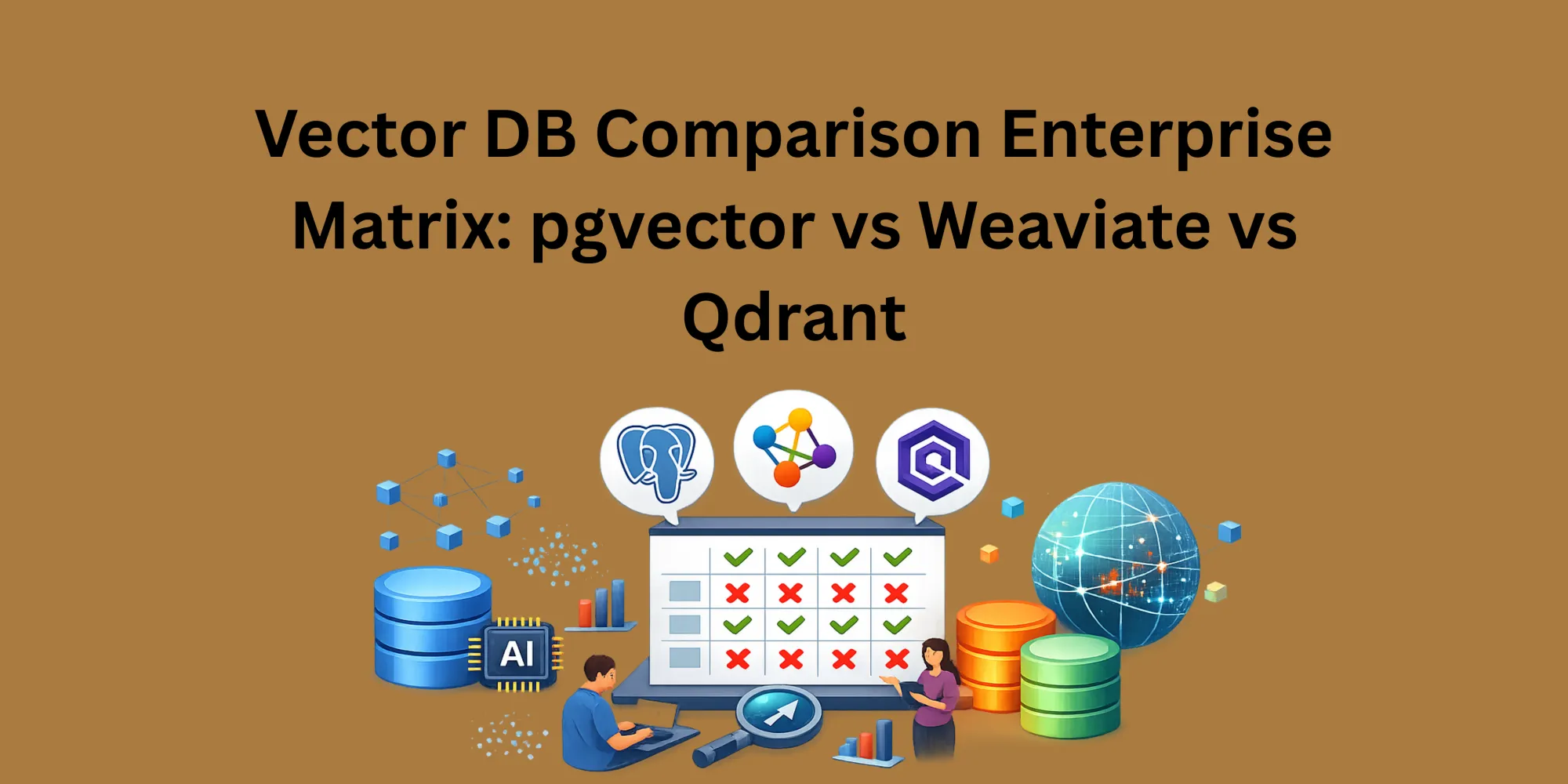 Vector DB Comparison Enterprise Matrix: pgvector vs Weaviate vs Qdrant