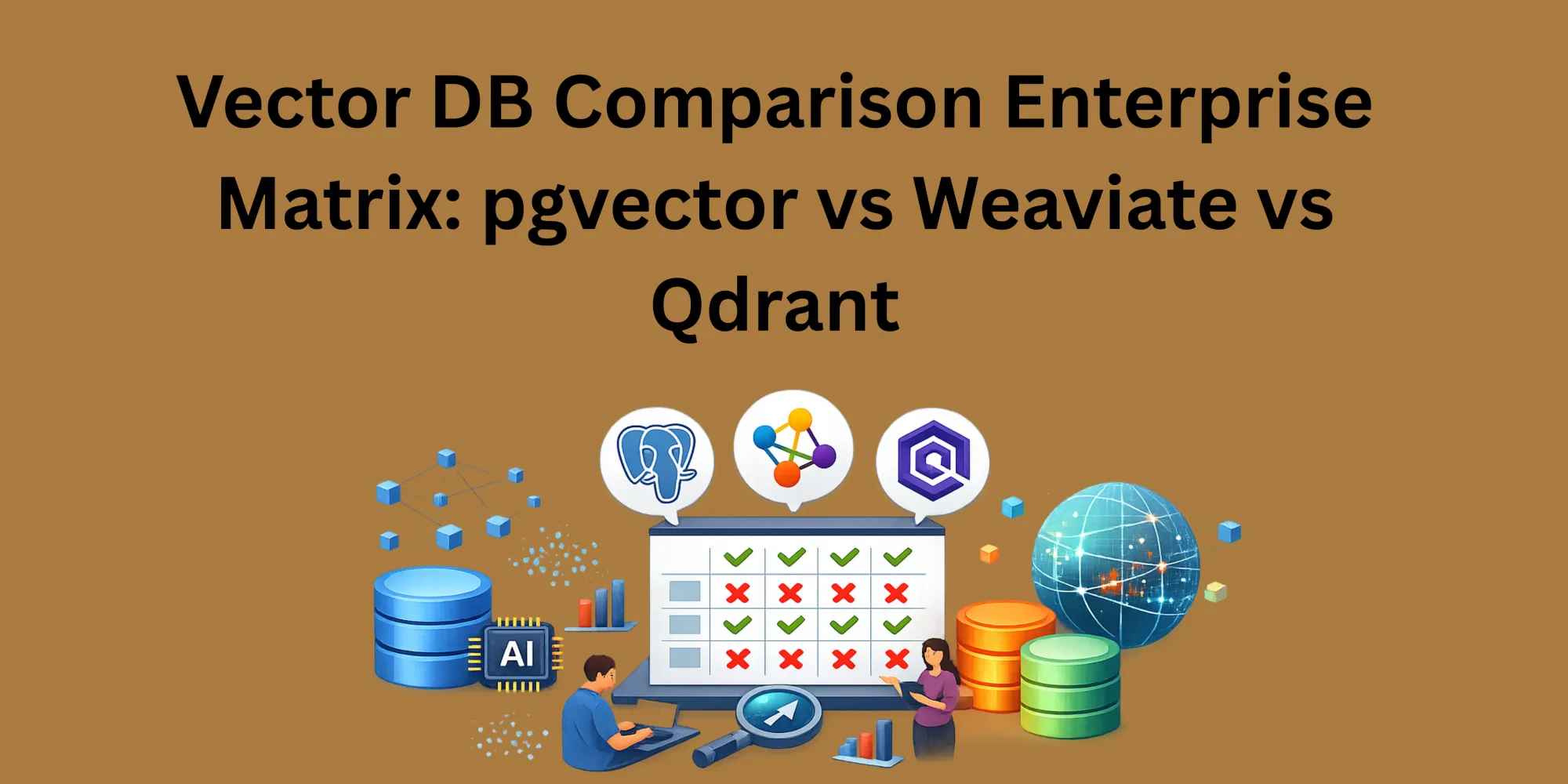Vector DB Comparison Enterprise Matrix: pgvector vs Weaviate vs Qdrant