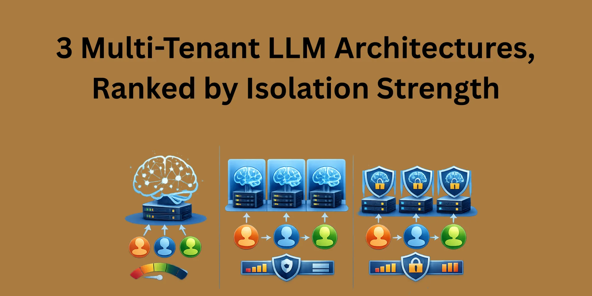 3 Multi-Tenant LLM Architectures, Ranked by Isolation Strength