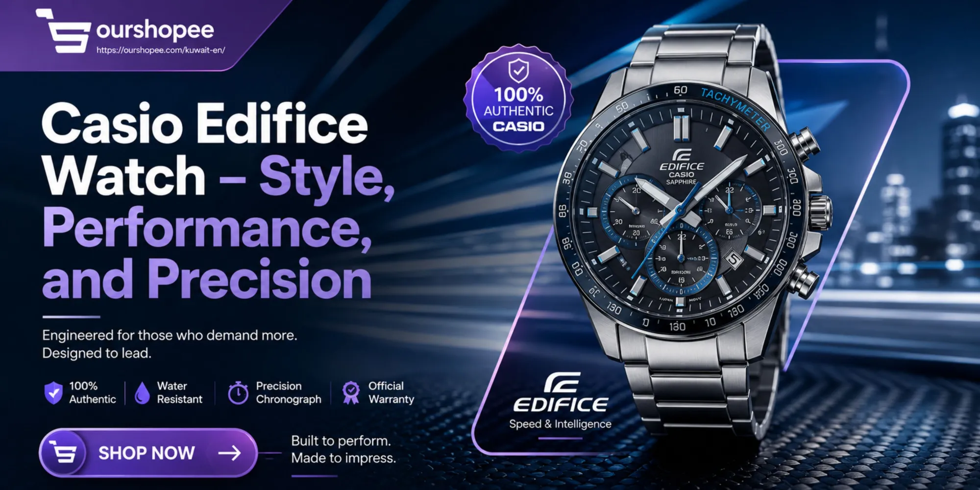 Casio Edifice Watch Kuwait – Style, Performance, and Precision at OurShopee