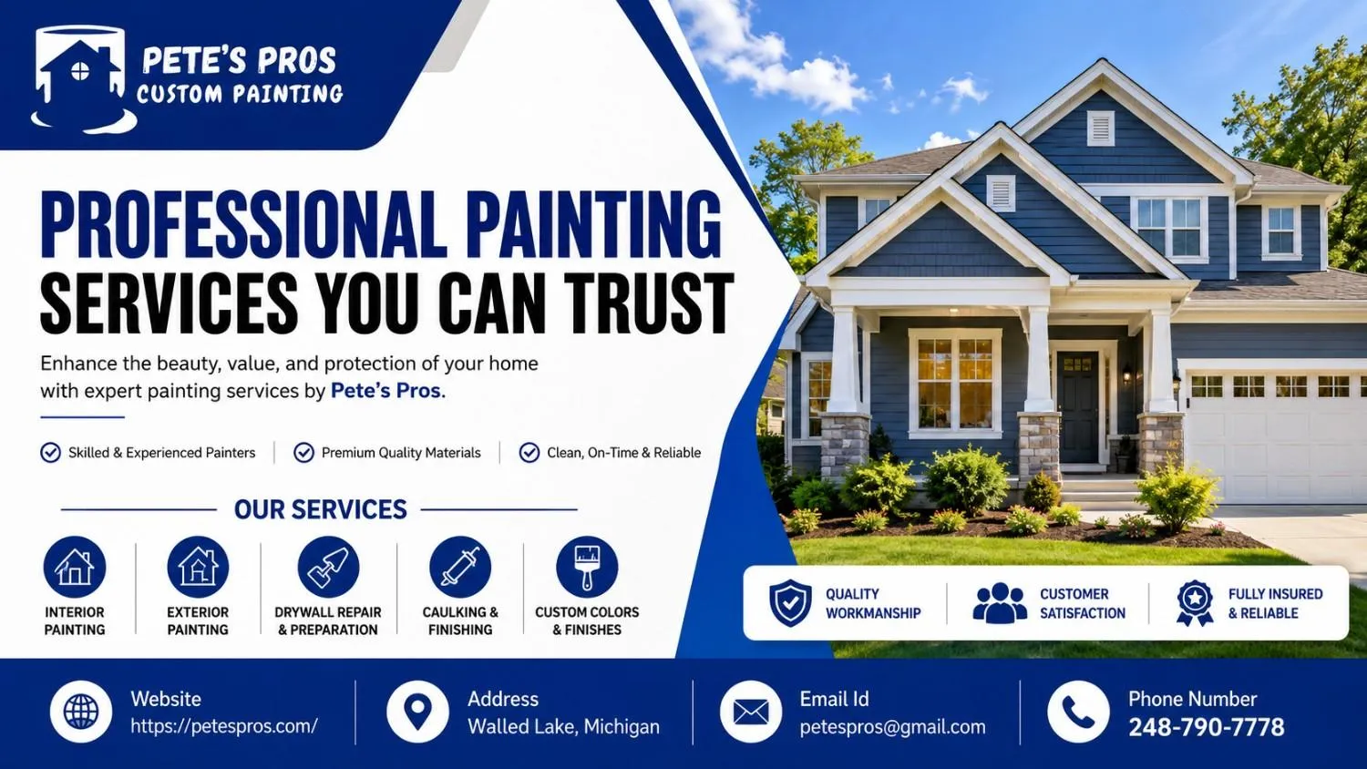 Transform Your Home with Residential Painting Services in Walled Lake, MI