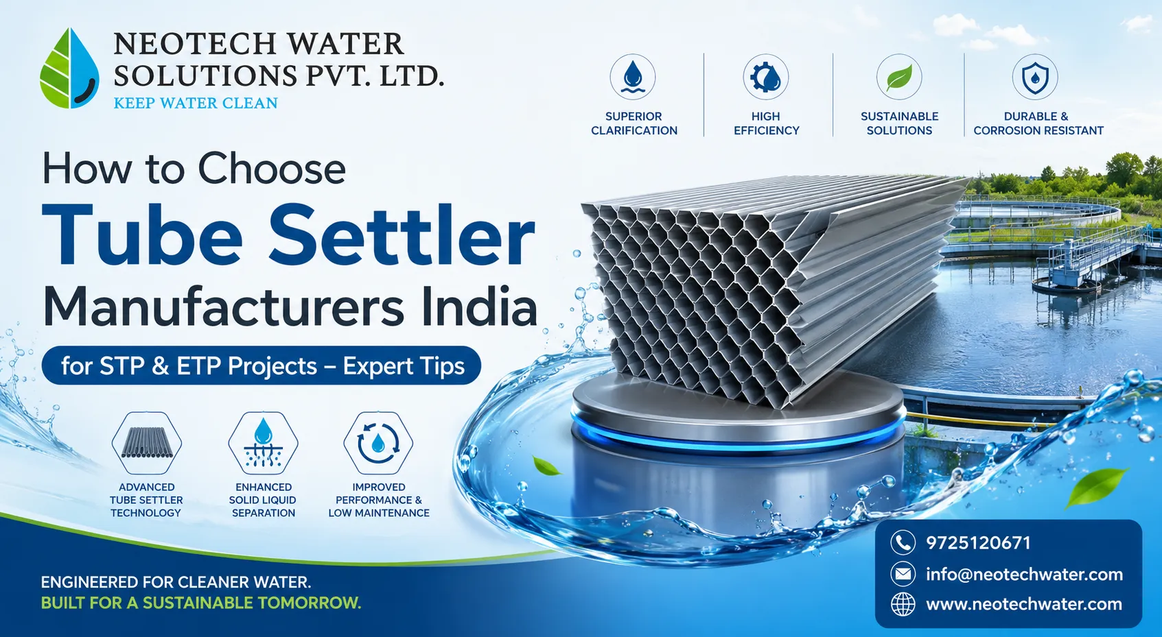 How to Choose Tube Settler Manufacturers India for STP & ETP Projects – Expert Tips