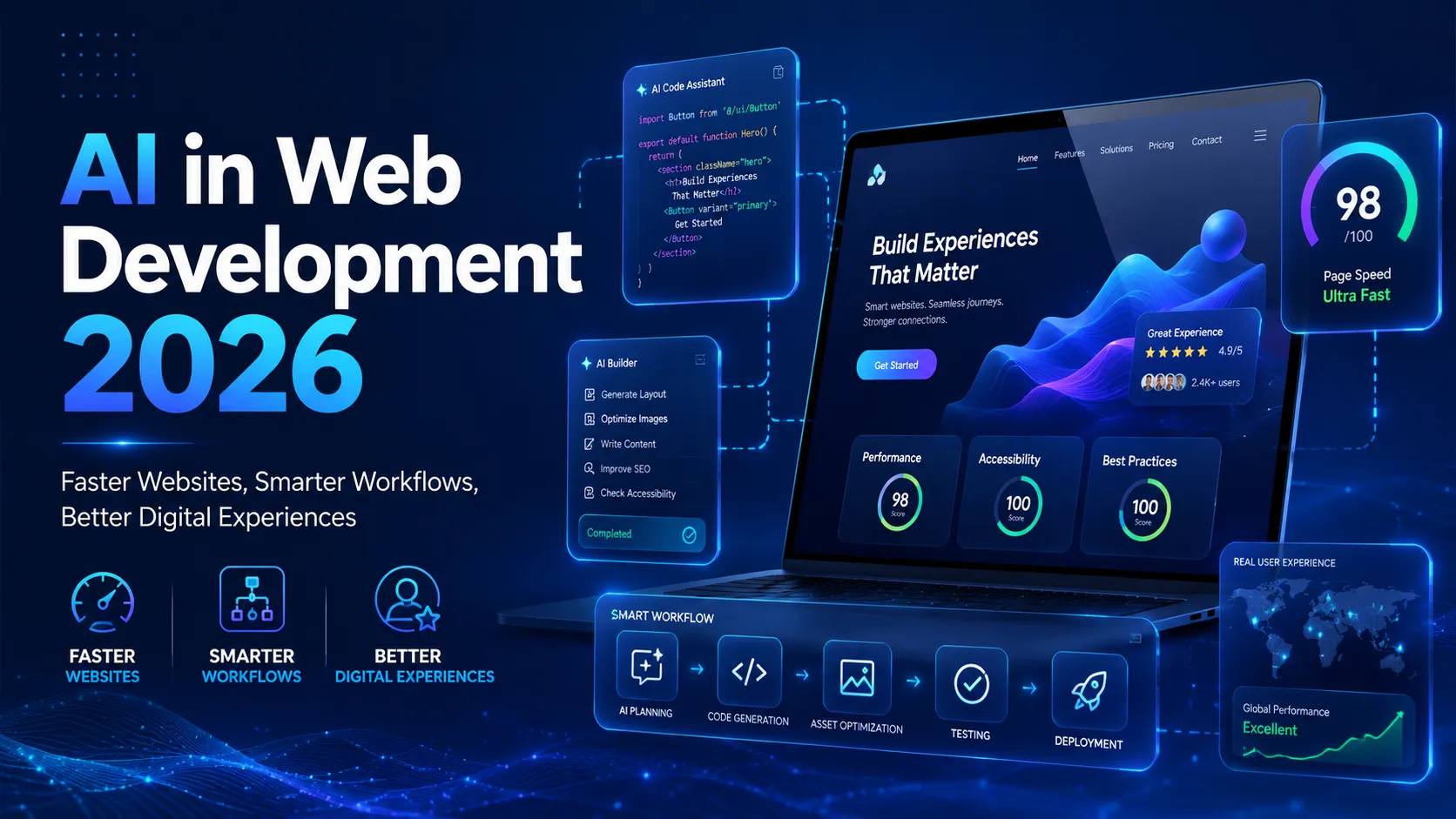 AI in Web Development 2026: Faster Websites, Smarter Workflows, Better Digital Experiences