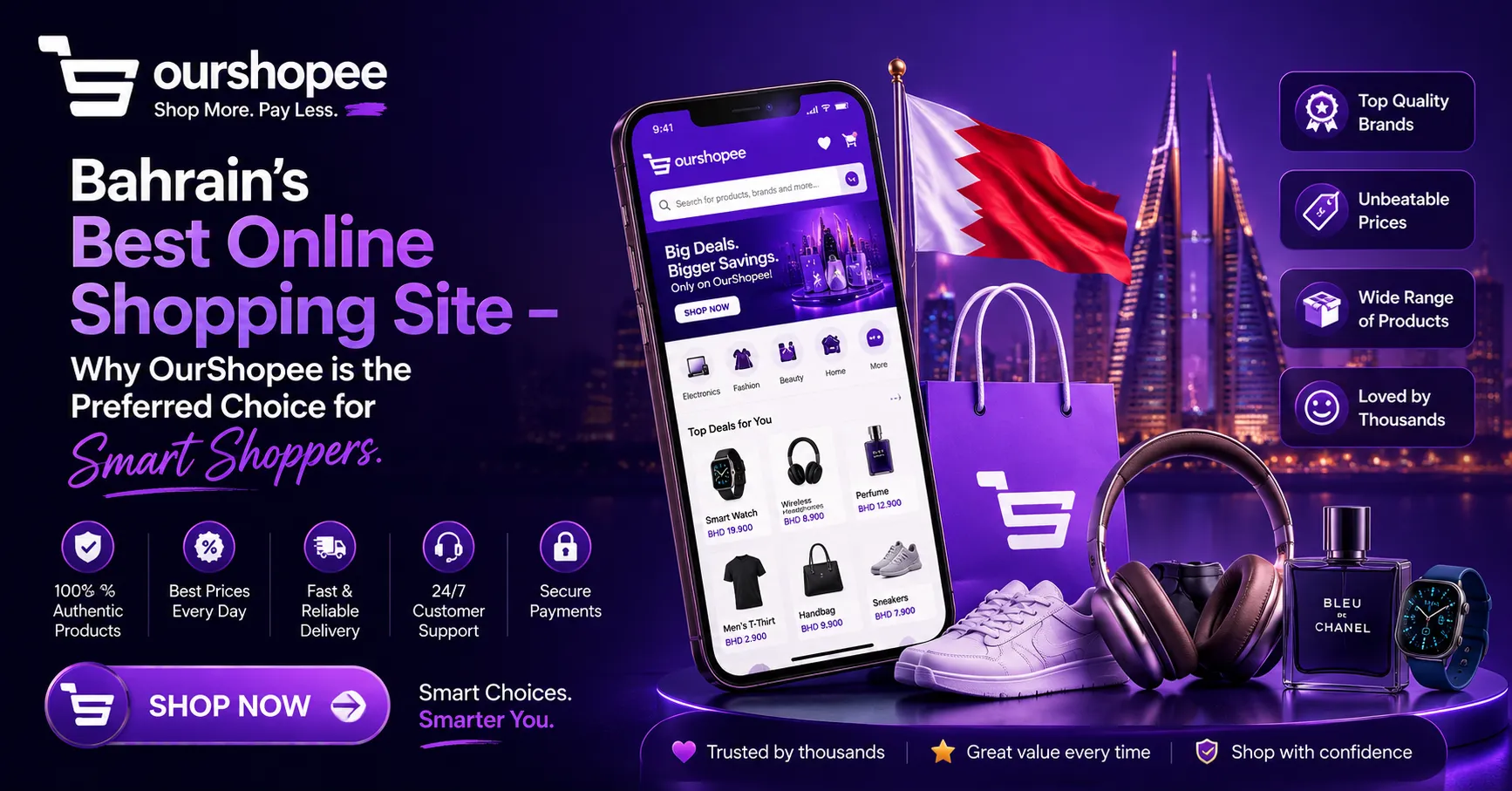 Bahrain Best Online Shopping Site – Why OurShopee  is the Preferred Choice for Smart Shoppers